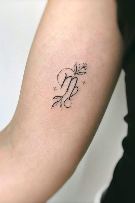 Top 19 Virgo Tattoo Design Ideas Tattoo Virgo, Virgo Tattoo Designs, Astrology Tattoo, Horoscope Tattoos, Sign Tattoo, Scorpio Tattoo, Virgo Tattoo, Zodiac Tattoos, Shoulder Tattoos