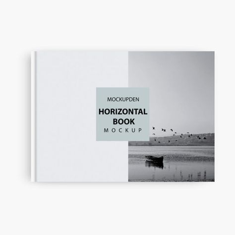 Free Horizontal Book Mockup PSD Template Adobe Indesign Tutorials, Magazine Cover Page, Indesign Tutorials, Psd Template Downloads, Book Cover Mockup, Book Mockup, Printable Postcards, Architecture Books, Paper Book