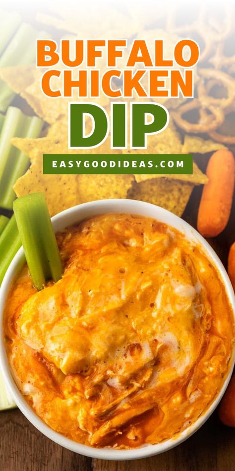 This Buffalo Chicken Dip is a homemade sauce recipe from scratch with all the flavors of buffalo chicken wings but served as a cheesy, spicy dip instead. Add this homemade dip to your easy appetizer ideas! Slow Cooker Buffalo Chicken Dip, Crockpot Buffalo Chicken Dip, Slow Cooker Buffalo Chicken, Dip Recipes Hot, Buffalo Chicken Dip Crock Pot, Crockpot Buffalo Chicken, Small Slow Cooker, Cheesy Appetizer, Cheesy Dip