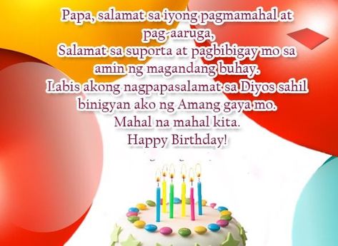 Birthday Message for Father from Daughter in Tagalog Birthday Message For Father, Message For Father, Christian Background Images, Happy Birthday Papa, Father's Day Message, Mather Day, Christian Backgrounds, Birthday Message, Birthday Messages