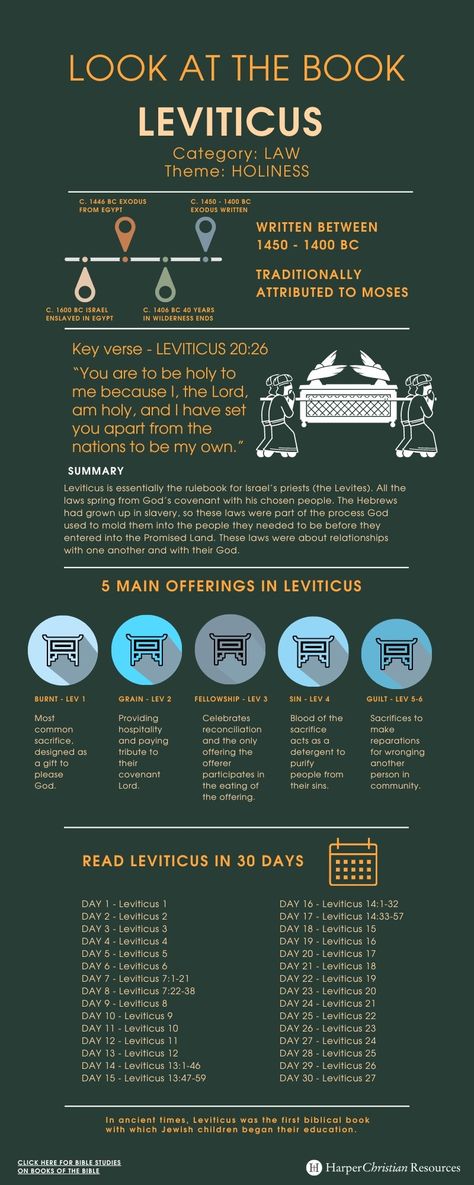 Look at the Book: Leviticus [Infographic] | Bible Gateway News & Knowledge Leviticus Bible Study Notes, Bible Infographics, Leviticus Bible Study, Bible Study Leviticus, Learn The Bible, Bible Topics, Understanding The Bible, Bible Study Topics, Bible Study Guide