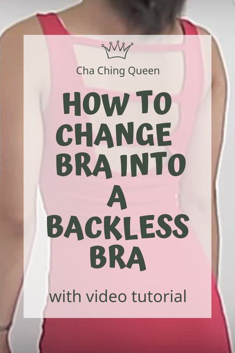 Quick way to take a plain old bra and turn it into a backless bra. Diy Bra Tutorials, Diy Backless Shirt, Backless Bra Diy, Bra Hacks Diy, Diy Backless, Bras For Backless Dresses, Low Back Bra, Old Bras, Backless Shirt