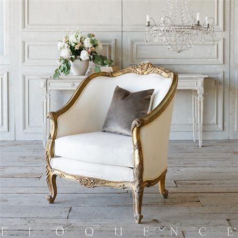 French Country Style Eloquence® Vintage Bergere: 1940 | Kathy Kuo Home French Salon Furniture, French Country Furniture, Bohemian Bedroom Decor, French Chairs, Salon Furniture, Country Furniture, French Interior, Country Style Homes, French Country Style