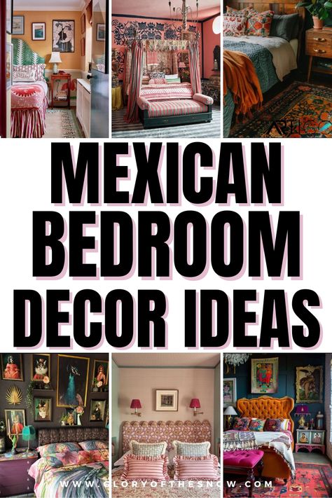 If you want to incorporate Mexican home decor into your home, check out these Mexican style bedroom ideas! Mexican room decor, Mexican bedroom decor, Mexican bedroom furniture, Mexican bedroom accessories, Mexican decor ideas, modern Mexican style bedroom, Mexican style bedroom furniture, Spanish style bedroom, How To Create A Mexican Style Bedroom, colorful bedroom ideas, Mexican interior design inspiration, Mexican rustic home decor ideas, Mexican home decor stores, bedroom makeover ideas. Mexican Art Bedroom, Modern Mexican Bedroom Ideas, Hacienda Bedroom Mexican Style, Mexican Entryway Ideas, Mexican Home Aesthetic, Mexican Style Bedrooms, Mexican Room Aesthetic, Modern Mexican Bedroom, Mexican Room Decor