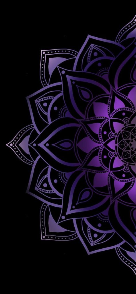 Purple Wallpaper Design, Mandela Wallpapers Iphone, Purple Boho Wallpaper Iphone, Mandela Art Wallpaper, Easy Colorful Mandala Art, Purple Mandala Art, Meditation Wallpaper Iphone, Dark Mandala Wallpaper, Mandala Wallpaper Backgrounds