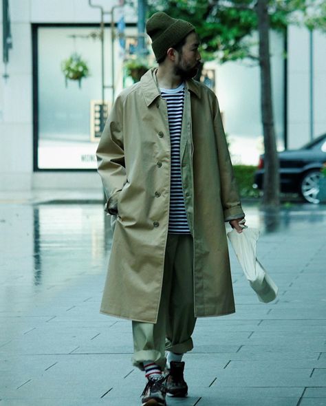 Photo Beige, Outfit Oversize, Stand Collar Coat, Coat Outfit, Coat Outfits, Street Outfit, The Message, Brand Store, Daily Look