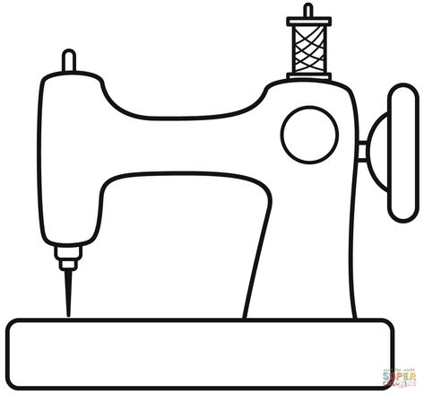 Sewing Machine coloring page from Technology categorySelect from 70583 printable crafts of cartoonsnatureanimalsBible and many more. Picture Of Sewing Machine, Sewing Pictures Free Printable, Sewing Machine Applique Template, Sewing Machine Pictures Clip Art, Applique Sewing Machine, Sewing Machine Clipart Free Printable, Sewing Machine Images Free Printable, How To Draw A Sewing Machine, Drawing Sewing Machine