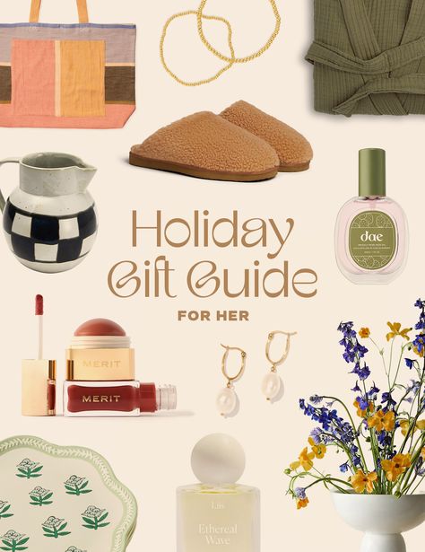 holiday gift guide : for her – almost makes perfect Holiday Gift Guide For Her, Gift Guide Aesthetic, Wellness Gift Guide, Stocking Stuffers Aesthetic, Gift Guide Email Design, Holiday Gift Guides, Holiday Gift Guide Design, Christmas Gift Guide 2024, Gift Guides Women