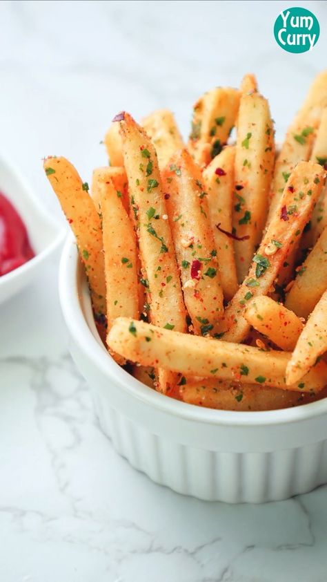 Rudabega Fries Recipes, Masala French Fries, French Fries Truffle, Arby's Curly Fries, Egg Masala Fry, Masala Fries, Tangier, French Fries, Recipe Of The Day