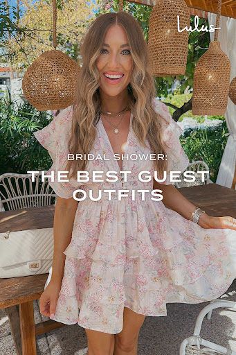 Not sure what to wear to a wedding shower? It can be tricky! Here, get tips, dos and don'ts, and bridal shower guest outfit inspiration for every season. Wedding Shower Outfits For Guest, Shower Guest Outfit, Bridal Shower Breakfast, Engagement Party Outfit Guest, Wedding Shower Outfit, Bridal Shower Guest Outfit, Engagement Party Outfit, Baby Shower Outfit For Guest, Backyard Bridal Showers