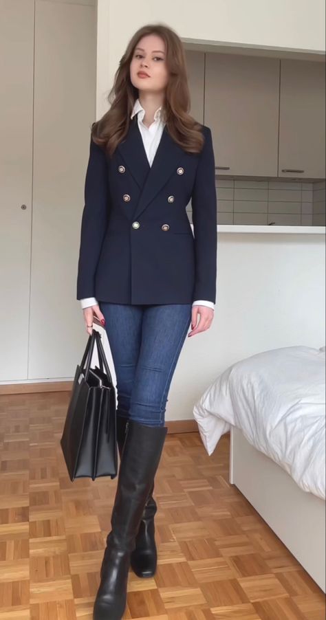 Preppy Outfit Ideas, Rich Outfits, Elegante Casual, Classy Work Outfits, Classy Casual Outfits, Stylish Work Outfits, Easy Trendy Outfits, Preppy Outfit, Outfit Women