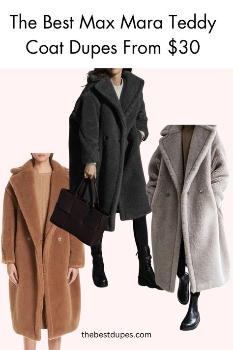 Max Mara Teddy Coat Max Mara Teddy Bear Coat, Max Mara Teddy Coat Outfit, Grey Teddy Coat Outfit, Max Mara Coat Street Style, Sherpa Coat Outfit, Max Mara Teddy Coat, Teddy Coat Outfit, Grey Teddy Bear, Max Mara Coat