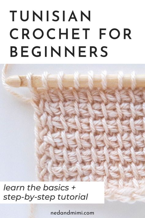 Tunisian crochet will open up a whole new world of crochet techniques, stitches and patterns that look completely unlike regular crochet! Learn the basics and how to crochet the Tunisian Simple Stitch (Tss) step-by-step. You'll be a Tunisian crochet pro before long! #crochet #crochettutorial #tunisiancrochet Tuscan Crochet How To, Tunisian Simple Stitch Tutorials, Tuscan Stitch Crochet, Crochet Tunisian Stitch Patterns, Afghan Stitch Tunisian, Tunisian Crochet Free Beginner, Tunisian Crochet Beginner Projects, How To Tunisian Crochet Tutorials, How To Do Tunisian Crochet