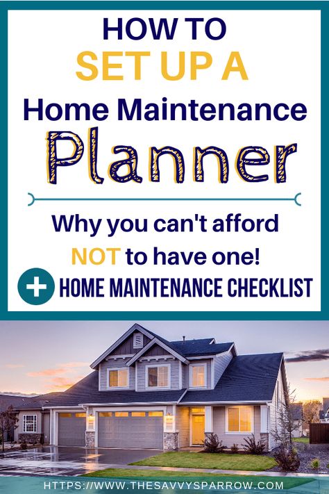 Try a home maintenance planner to keep track of your home maintenance schedule and checklist, home repair contacts, and more!  Find out why a home maintenance binder is a must-have for home owners, plus what you should include in your yearly home maintenance. #home #diy #maintenance #homemaintenance #hometips #organization Home Maintenance Schedule, Construction Minecraft, Diy Home Decor For Apartments, Home Maintenance Checklist, Maintenance Checklist, Home Planner, Home Management, Patio Interior, Diy Home Repair