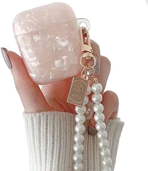 Pink, Pearl Keychain, Headphone Cover, Earbuds Case, Retail Market, Airpod Case, Skin