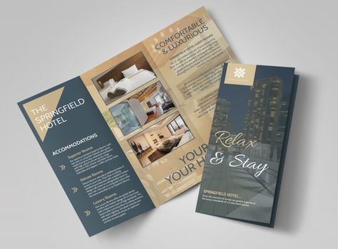 https://www.mycreativeshop.com/relax-stay-hotel-tri-fold-brochure-template?id=16562 Brochure Graphic Design, Brochure Graphic, Brochure Design Creative, Brochure Design Layout, Template Brochure, Trifold Brochure Design, Page Layout Design, Dm Design, Graphic Design Brochure