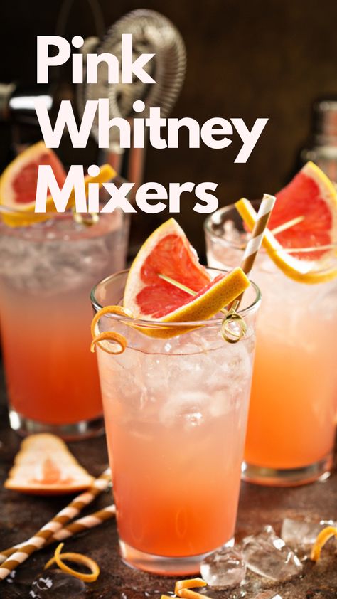 Pink Whitney Mixers Drinks To Make With Pink Whitney, Cocktails With Pink Whitney, Pink Whitney Vodka Drinks Easy, Pink Whitney Vodka Drinks Recipes, Drinks With Pink Whitney, Mixed Drinks With Pink Whitney, Drinks Made With Pink Whitney, Pink Whitney Recipes, Mix Drinks With Pink Whitney