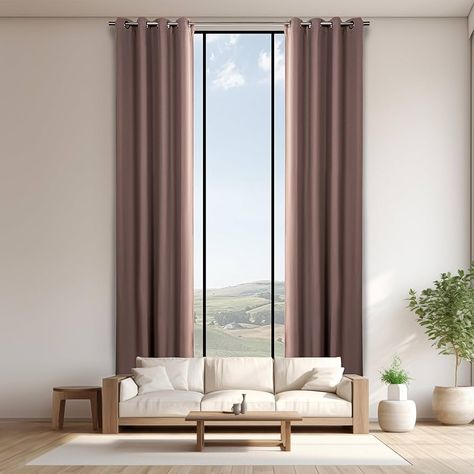 Amazon.com: Best Home Fashion Extra Long 13 FT Blackout Curtain, Antique Bronze Grommet Tall Curtain for High Ceiling or Long Window, 2 Story Curtain for Living Room (1 Panel, 52" W x 156" L, Olive) : Home & Kitchen Tall Ceiling Curtains, Tall Window Curtains, Tall Curtains, Curtain For Living Room, Ceiling Curtains, Velvet Upholstered Bed, Queen Size Bed Frames, Bed Frame With Storage, High Ceilings