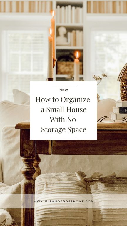 How to Organize a Small House With No Storage How To Create Storage In A Small House, Organize Small House, Open Storage Organization, How To Use Wasted Space In House, House Without Storage, How To Organize A Small Home, How To Create More Storage In Your Home, Creating Storage In Small House, Minimal Storage Ideas