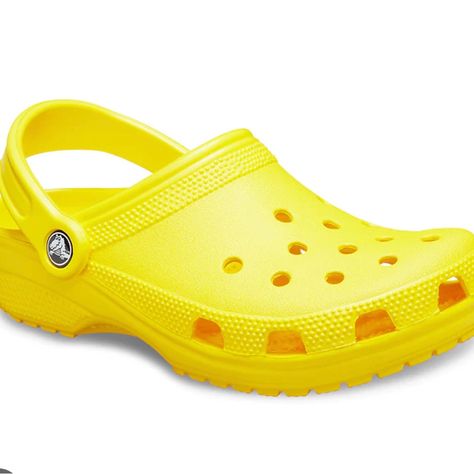 New With Tags Yellow Crocs Clog Sandal Men's 7 Women's 9 Rubber Clogs, Kids Clogs, Mens Clogs, Crocs Men, Classic Girl, Crocs Clogs, Crocs Classic Clogs, Clog Sandals, Unisex Shoes