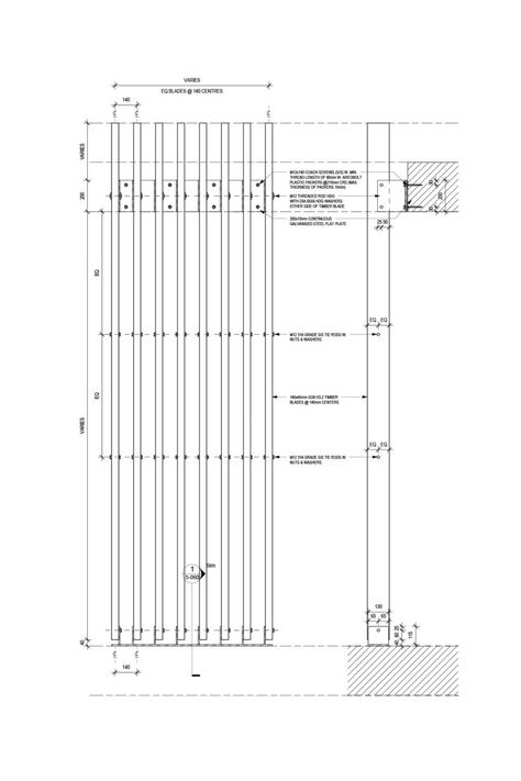 Louvers Facade Detail, Wood Louver Facade, Wood Cladding Details Drawing, Interior Construction Details, Timber Details Architecture, Facade Detail Architecture, Wooden Facade Detail, Timber Cladding Exterior Facades, Wood Facade Detail