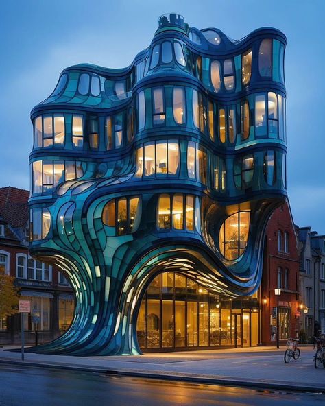 Maximalism Architecture, Interesting Buildings Architecture, Postmodernism Architecture, Unconventional Architecture, Weird Buildings, Weird Architecture, Unique Buildings Architecture, Crazy Architecture, Extraordinary Architecture