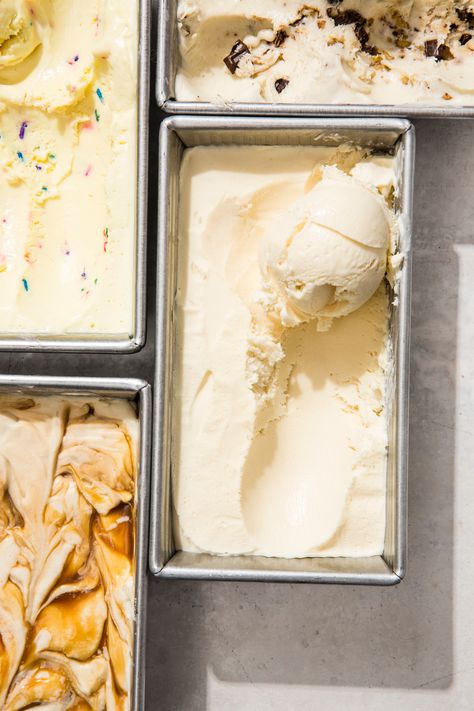 Vanilla No-Churn Ice Cream: You could trek to the supermarket, or you could make a homemade, no-churn vanilla ice cream almost just as quickly. Cooks Country, Cooks Country Recipes, Churn Ice Cream, Caramel Chocolate Bar, Easy Ice Cream Recipe, Cookie Toppings, Vanilla Ice Cream Recipe, Caramel Tart, America's Test Kitchen Recipes