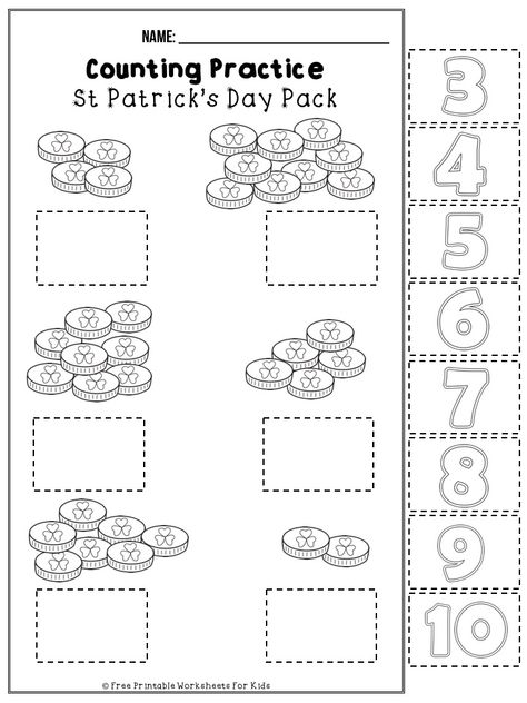 March St Patrick's Day Printable Worksheet Pack | Kool Kids Games St Patricks Activities, March Lesson Plans, March Preschool, Sant Patrick, March Lessons, Printable Worksheets For Kids, March Themes, St Patricks Day Quotes, March Crafts