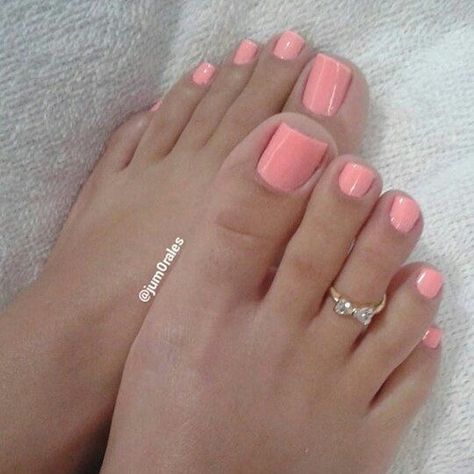 Pink Toenails, Pink Toe Nails, Feet Nail Design, Nails Collection, Toe Nail Color, Pretty Toe Nails, Pink Toes, Cute Toe Nails, Summer Toe Nails