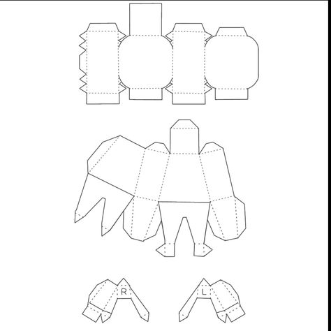 3d Paper Figures Template, Paper Figure Template Blank, Foldable Templates Printables, Paper Figures Templates, Paper Craft Character Template, Blank Papercraft Template, How To Make A 3d Paper Doll, Paper Craft Figure Template, Papercraft Figure Template