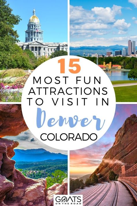 Planning to visit Colorado soon but not sure what to do there? In this post, we will show you the 15 most fun attractions to visit in Denver, Colorado! From the best activities, places to visit & fun things to do in Denver, and more. Start planning your Denver itinerary today! | #wanderlust #traveltips #bestplaces Denver Itinerary, Denver Things To Do, Things To Do In Denver, Denver Museums, Visit Denver, Denver Travel, Usa Destinations, Visit Colorado, Colorado Vacation