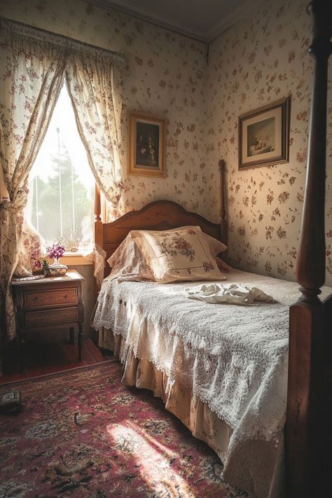 Create a Timeless Retreat with Vintage Bedrooms 🛏️✨ Design a cozy and elegant bedroom with vintage decor. Use antique furniture, classic textiles, and nostalgic accents for a charming space. 🌿🏡 #VintageBedroom #HomeDecor #ClassicStyle #BedroomInspo English Cottage Bedroom Decor, Cottage Bedroom Decor, Vintage Bedroom Ideas, Vintage Bedroom Decor, Casa Vintage, Cottage Bedroom, Shabby Chic Bedroom, Vintage Bedroom, Bedroom Vintage