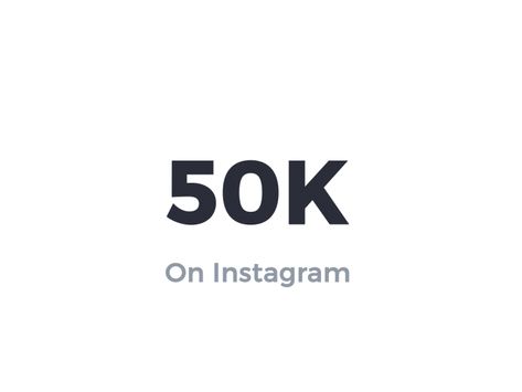 50K on Instagram by Dennis Snellenberg - Dribbble Follow On Instagram, Social Media Following, Popular On Instagram, Many Followers Instagram, Followers Social Media, Followers On Instagram Aesthetic, Instagram Followers Logo, Instagram Success, 50k Followers Instagram Aesthetic