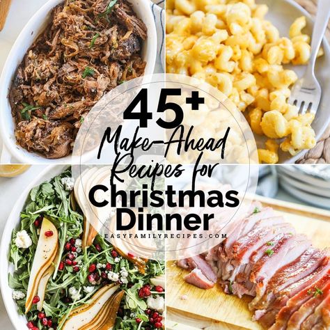 Dinners To Feed A Crowd Large Families, Things To Cook For Christmas Dinner, Easy Healthy Christmas Dinner, Festive Dinner Recipes, Make Ahead Fancy Dinner, Christmas Meals For A Crowd Families, Christmas Party Meal Ideas For A Crowd, Christmas Eve Dinner Party Ideas, Christmas Freezer Meals