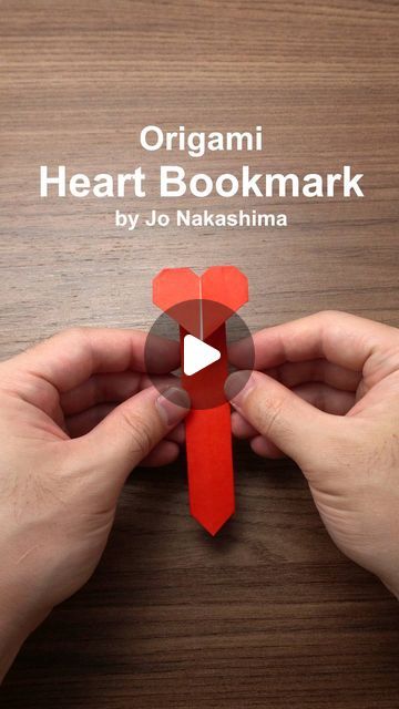 Bookmarks Diy Origami, Heart Bookmark Origami, Origami Bookmarks, Origami Bookmark, Heart Bookmark, Origami Heart, Diy Origami, Easy Paper Crafts, Origami