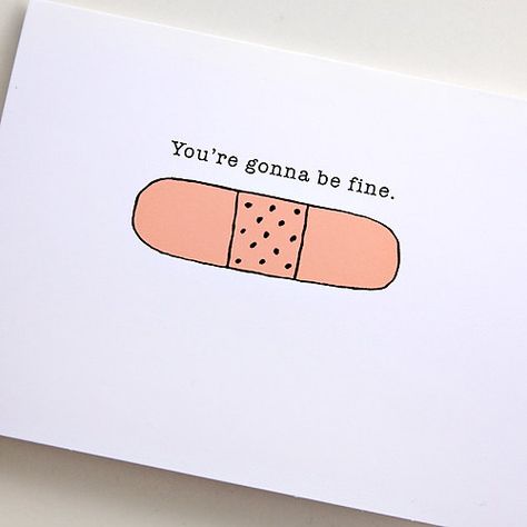 Get Well Soon card by JulieAnna @ Etsy Clinic Art, Its Gonna Be Ok, Creativity Illustration, Party Like Gatsby, My Tummy Hurts, Tummy Hurts, Connecting The Dots, Retirement Cards, The Count