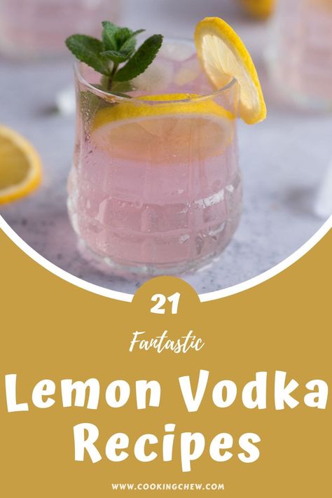 Drinks With Lemon Vodka, Cocktails With Lemon Vodka, Citron Vodka Cocktails, Drinks With Deep Eddy Lemon Vodka, Absolut Citron Drinks Recipe, Vodka Lemon Cocktail, Lemon Vodka Cocktails, Deep Eddy Lemon Vodka Recipes, Lemon Vodka Recipes