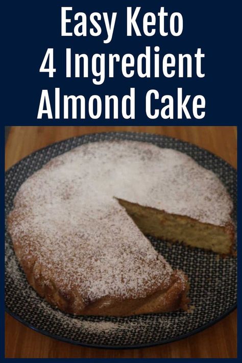 Keto Almond Cake Recipe – How to make the best easy low carb and sugar free almond flour dessert with 4 ingredients – with the video tutorial. Easy Almond Flour Cake, Keto Almond Flour Recipes Desserts, Keto Cake Recipes Almond Flour, Almond Cake Recipe Easy, Keto Almond Cake, Almond Flour Recipes Desserts, Almond Flour Desserts, 4 Ingredient Desserts, Low Carb Desserts Easy