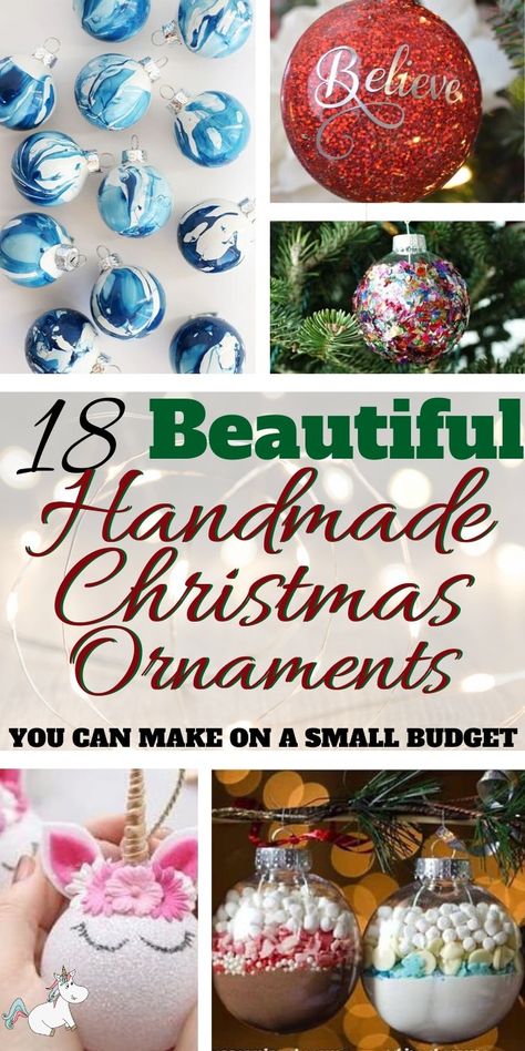 18 Beautiful Handmade Christmas Ornaments You Can Make On a Budget! If you're looking for some beautiful Christmas Ornaments then look no further than these stunning festive DIY baubles I've found for you today... from snowman ornaments the kids can help create to stunning pearl ornaments, you'll find the perfect Christmas decoration for your tree in this list... Click for all the inspo #themummyfront Diy Baubles, Diy Christmas Baubles, Christmas Ball Ornaments Diy, Diy Snowman Ornaments, Diy Christmas Ball, Clear Plastic Ornaments, Clear Christmas Ornaments, Pearl Ornaments, Christmas Creative