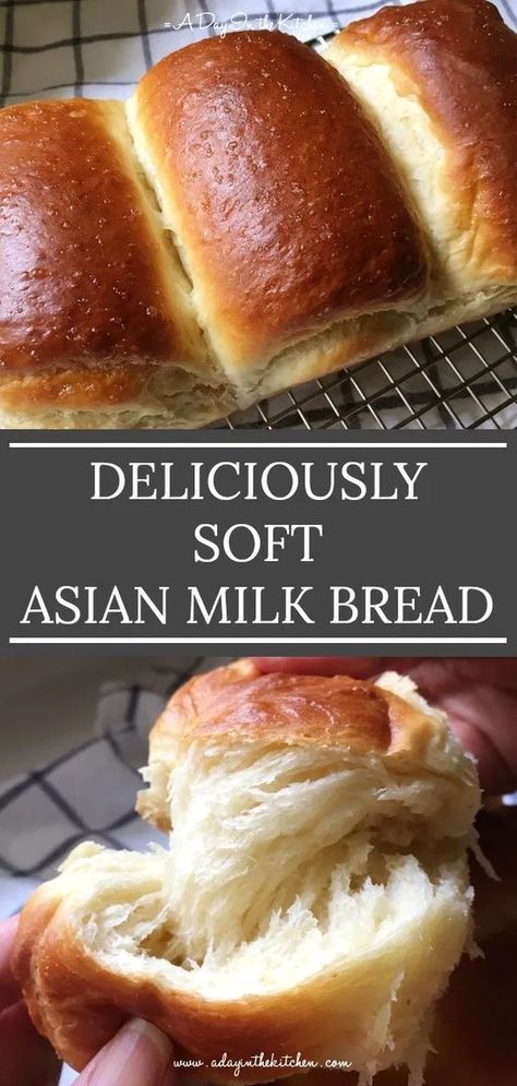 Hokkaido Milk Bread, Milk Bread Recipe, Cake Pizza, Mapo Tofu, Pizza Sandwich, Milk Bread, Cloud Bread, Dessert Aux Fruits, Best Bread Recipe