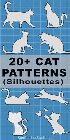 Cat Shapes Drawing, How To Paint Cat Silhouette, Applique Patterns Cats, Scroll Saw Cat Patterns, Quilt Cat Patterns, Cat Patterns Printable, Cat Quilt Patterns Templates, Cat Silhouette Cards, Cat Patterns Sewing