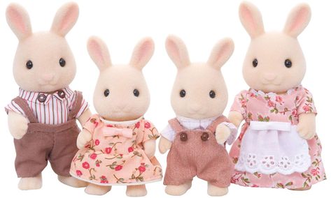 Dolls House Figures, Rabbit Family, Chocolate Rabbit, Calico Critters Families, Deer Family, Baby Jogger, Poems Beautiful, Calico Critters, Little Critter