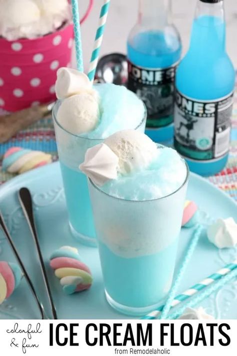 Ice Cream Floats For A Gender Reveal Party From Remodelaholic.com Colorful ice cream floats. Ice cream float recipes. Crockpot Chicken Tortilla Soup Recipes, Crockpot Chicken Tortilla Soup, Vintage Christmas Sheet Music, Ice Cream Float Recipes, Beer Ice Cream, Chicken Tortilla Soup Crock Pot, Ice Cream Float, Chicken Tortilla Soup Recipe, Soda Floats