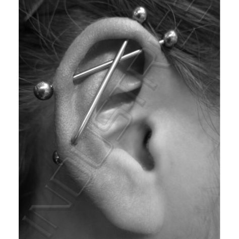 Black Cat Personality, Cute Industrial Piercing, Arm Cuff Jewelry, Industrial Piercing Jewelry, Hip Thigh Tattoos, Cool Piercings, Industrial Piercing, Thigh Tattoos Women, Cuff Jewelry