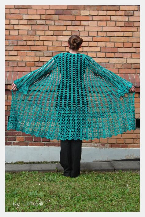 Crochet Pattern Cardigan Women, Duster Sewing Pattern Free, Crochet Duster Pattern Free Plus Size, Lace Cardigan Crochet Pattern Free, Long Crochet Vest Pattern Free, Easy Crochet Duster Pattern Free, Crochet Lace Duster Pattern Free, Crochet Lace Duster, Floor Length Crochet Cardigan