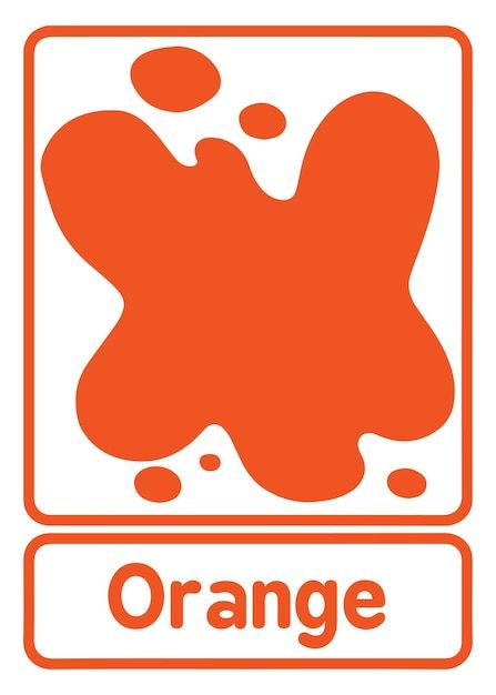 Orange Flashcard, Colours Name For Kids, Colours Flashcards, Baby Flash Cards, Hand Washing Poster, Color Worksheets For Preschool, Daycare Themes, Camping Coloring Pages, Flower Crafts Kids