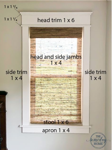 Window Frame Upgrade, Wood Framed Interior Window, Frame In Windows Diy, Trim Ideas For Windows, Wood Casing Window, Window Casing Ideas Interior Trim Farmhouse, Thick Trim Around Windows, Easy Window Casing, Frames Around Windows