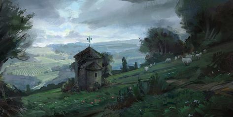 Round Chapel, Filip Štorch on ArtStation at https://www.artstation.com/artwork/LvY8l Fantasy Tv Series, Old Chapel, Anime Places, Fantasy Tv, Leagues Under The Sea, Fiction Idea, Art Fantasy, Types Of Art, Detailed Image