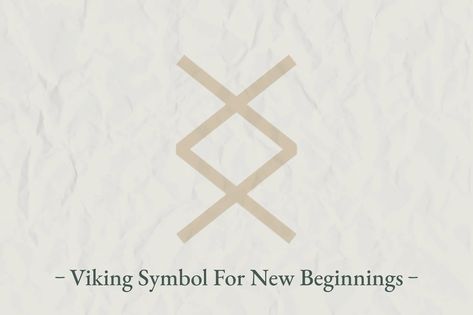 Viking Symbol For New Beginnings New Start Tattoo Symbols, Symbol Of New Beginnings, New Beginning Tattoo For Men, Symbols For New Beginnings, Norse Tattoo Ideas, Tattoo New Beginnings, New Beginnings Tattoo, Daria Tattoo, New Beginning Symbol