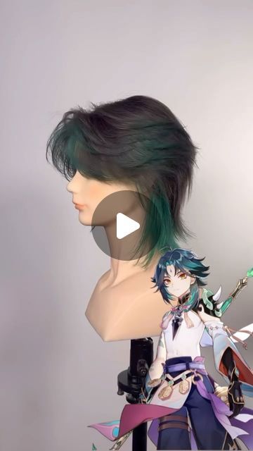 Hairbrained on Instagram: "Give us alllll the anime inspired cuts 🔥❤️ @myguiltycrown @ultabeauty design team
•
Anime Inspired Wolfcut 🐺 This video shows you an easy breakdown of how to cut the Wolfcut shape step by step.  Help me pick the next style? 

There is a bit of inspiration from Xiao from Genshin Impact, however it’s a bit more commercially wearable.  Definitely planning to do this again but with a bit more fantasy vibes. 

Key products are @kenraprofessional Platinume Silkening Gloss and Dry Texture Spray.  My absolute favorite combo for texture! 

#haircut #haircuttutorial #xiao #genshinimpact #wolfcut #hairtutorial #cosplay #animehair #haircutvideo #hairtransformation #nychairstylist #kenraprofessional #hairtutorials #haircutting #hbloves" Xiao Inspired Hair, Genshin Hairstyles, Anime Inspired Haircuts, Xiao Haircut, Anime Haircuts Women, Texture Haircut, Wolf Cut Hairstyles, Dry Texture Spray, Fantasy Vibes